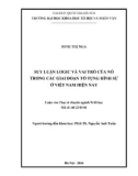 Luận văn Thạc sĩ Triết học: Suy luận logic và vai trò của nó trong các giai đoạn tố tụng hình sự ở Việt Nam hiện nay