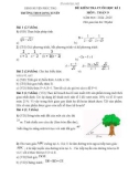 Đề thi học kì 1 môn Toán lớp 9 năm 2024-2025 có đáp án - Trường THCS Long Xuyên, Phúc Thọ