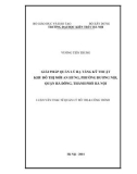 Luận văn Thạc sĩ Quản lý đô thị và công trình: Giải pháp quản lý hạ tầng kỹ thuật Khu đô thị mới An Hưng, phường Dương Nội, quận Hà Đông, thành phố Hà Nội