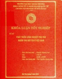 Khóa luận tốt nghiệp: Phát triển công nghiệp phụ trợ nhằm thu hút FDI ở Việt Nam