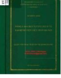 Luận văn Thạc sĩ Quản trị kinh doanh: Nâng cao chất lượng dịch vụ tại Bệnh viện Việt Pháp Hà Nội