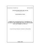 Luận văn Thạc sĩ Quản lý đô thị và công trình: Nghiên cứu giải pháp quản lý chỉ phí đầu tư xây dựng công trình một số dự án thuộc khối đào tạo nghiệp vụ công an