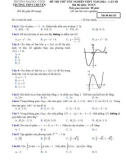 Đề thi thử tốt nghiệp THPT môn Toán năm 2022 (Lần 3) có đáp án - Trường THPT chuyên Đại học Vinh