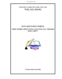 Sáng kiến kinh nghiệm Tiểu học: Một số biện pháp nâng cao năng lực cho học sinh lớp 5
