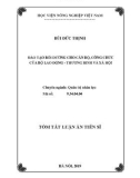 Tóm tắt Luận án Tiến sĩ: Đào tạo bồi dưỡng cho cán bộ, công chức Bộ Lao động - Thương binh và Xã hội