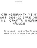 Đề tài: Thực trạng ngành thủy sản Việt Nam từ 2006 – 2013 và đề xuất chiến lược phát triển ngành đến năm 2025