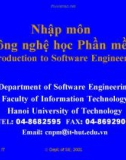 Bài giảng Nhập môn công nghệ học phần mềm (Introduction to Software Engineering): Phần VI