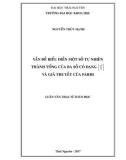 Luận văn Thạc sĩ Toán học: Vấn đề biểu diễn một số tự nhiên thành tổng của ba số có dạng [n2/a] và giả thuyết của Farhi