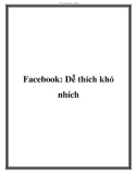 facdễ thích khó nhích