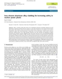 Iron-chrome-aluminum alloy cladding for increasing safety in nuclear power plants