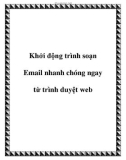 Khởi động trình soạn Email nhanh chóng ngay từ trình duyệt web