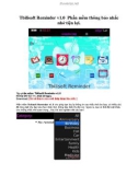 Tbilisoft Reminder v1.0 Phần mềm thông báo nhắc nhở tiện lợi