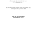 Đề thi tốt nghiệp cao đẳng nghề khóa 3 (2009-2012) - Nghề: Quản trị mạng máy tính - Môn thi: Thực hành nghề - Mã đề thi: QTMMT-TH40