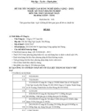 Đề thi tốt nghiệp cao đẳng nghề khóa 5 (2012-2015) - Nghề: Kế toán doanh nghiệp - Môn thi: Thực hành kế toán - Mã đề thi: KTDN-TH01