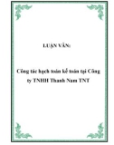 LUẬN VĂN:  Công tác hạch toán kế toán tại Công ty TNHH Thanh Nam TNT