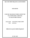 Tóm tắt Luận án Tiến sĩ Lịch sử: Cuộc đấu tranh bảo vệ độc lập dân tộc của Vương quốc Campuchia từ năm 1993 đến năm 2013