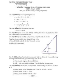 Đề thi học kì 2 môn Toán lớp 8 năm 2022-2023 có đáp án - Trường THCS Dương Bá Trạc