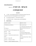 Giáo án unit 15: Space conquest - Tiếng Anh 11 - GV.Đặng Minh Ngọc