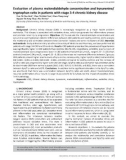 Evaluation of plasma malondialdehyde concentration and kynurenine/ tryptophan ratio in patients with stage 3-4 chronic kidney disease