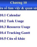 Các cửa sổ làm việc & quan sát khác