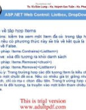 ASP.NET Web Control: Listbox, DropDownList