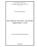 Luận án Tiến sĩ Quản lý Giáo dục: Phát triển kỹ năng nghe – nói cho trẻ khiếm thính 3 – 6 tuổi