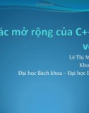 Các mở rộng của C++ so với C