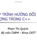 Bài giảng Lập trình hướng đối tượng: Chương 1. Giới thiệu về lập trình hướng đối tượng