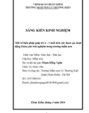 Sáng kiến kinh nghiệm Mầm non: Một số biện pháp giúp trẻ 4 - 5 tuổi tích cực tham gia hoạt động khám phá trải nghiệm trong trường mầm non