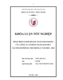 Tóm tắt Khóa luận tốt nghiệp khoa Xuất bản - Phát hành: Hoạt động kinh doanh sách tham khảo của Công ty Cổ phần Sách Giáo dục tại thành phố Hà Nội trong 2 năm 2012-2013