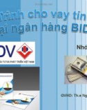 Quy Trình cho vay tín dụng Tại ngân hàng BIDV