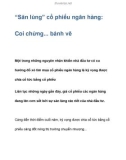 “Săn lùng” cổ phiếu ngân hàng: Coi chừng... bánh vẽ