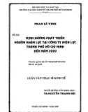 Luận văn Thạc sĩ Kinh tế: Định hướng phát triển nguồn nhân lực tại Công ty Điện lực thành phố Hồ Chí Minh đến năm 2020