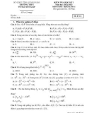 Đề thi học kì 1 môn Toán lớp 11 năm 2022-2023 có đáp án - Trường THPT Võ Nguyên Giáp, Quảng Nam
