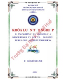 Khóa luận tốt nghiệp Quản trị kinh doanh: Nghiên cứu sự hài lòng của khách hàng đối với chất lượng dịch vụ xe du lịch của Công ty TNHH Nhi Na