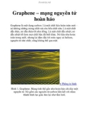 Graphene – mạng nguyên tử hoàn hảo