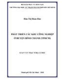 Luận văn Thạc sĩ Địa lý học: Phát triển các khu công nghiệp ở huyện Bình Chánh (Tp.HCM)