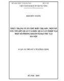 Luận án Tiến sĩ Y tế công cộng: Thực trạng tuân thủ điều trị ARV, một số yếu tố liên quan và hiệu quả can thiệp tại một số phòng khám ngoại trú tại Hà Nội