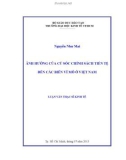 Luận văn Thạc sĩ Kinh tế: Ảnh hưởng của cú sốc chính sách tiền tệ đến các biến vĩ mô ở Việt Nam