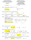 Đề thi học kì 1 môn Toán 12 năm 2017- 2018 có đáp án - Trường THPT Thạch Thành 1 - Mã đề 123