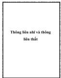 Thông liên nhĩ và thông liên thất