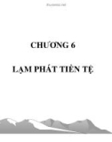 Bài giảng Lý thuyết tài chính tiền tệ - Chương 6: Lạm phát tiền tệ