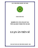 Luận án Tiến sĩ Quản lý đất đai: Nghiên cứu vốn hóa đất đai trên địa bàn thành phố Hà Nội