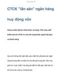 CTCK lấn sân ngân hàng huy động vốn