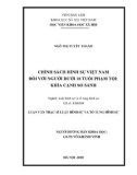 Luận văn Thạc sĩ Luật học: Chính sách hình sự Việt Nam đối với người dưới 18 tuổi phạm tội: Khía cạnh so sách