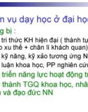 Nhiệm vụ dạy đại học