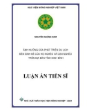 Luận án Tiến sĩ Kinh tế phát triển: Ảnh hưởng của phát triển du lịch đến sinh kế của hộ nghèo và cận nghèo trên địa bàn tỉnh Ninh Bình