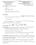 Đề thi KSCL môn Toán lớp 10 năm 2022-2023 (Lần 2) - Trường THPT Lý Thái Tổ, Vĩnh Phúc