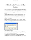 8 chiêu tối ưu hóa Windows XP bằng Registry