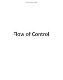 Bài giảng Lập trình nâng cao - Chương 2: Flow of Control